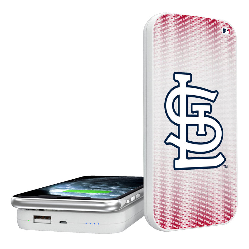 St Louis Cardinals Linen 5000mAh Portable Wireless Charger