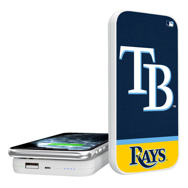 Tampa Bay Rays Endzone Solid 5000mAh Portable Wireless Charger