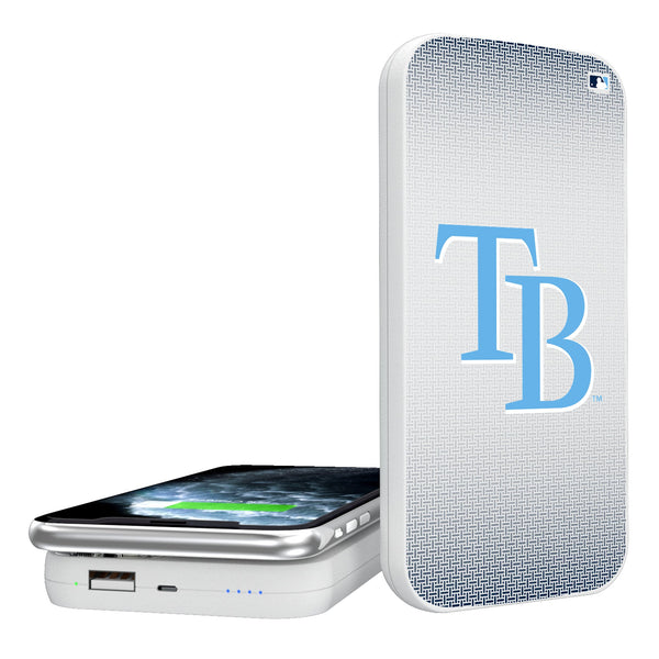 Tampa Bay Rays Linen 5000mAh Portable Wireless Charger