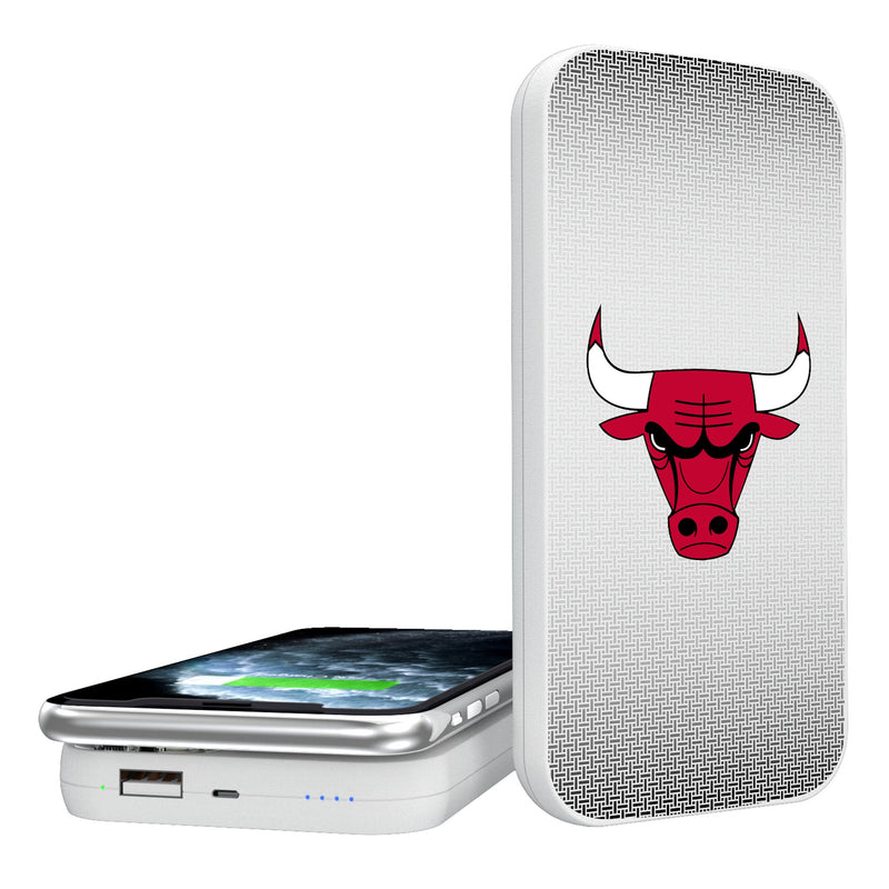 Chicago Bulls Linen 5000mAh Portable Wireless Charger