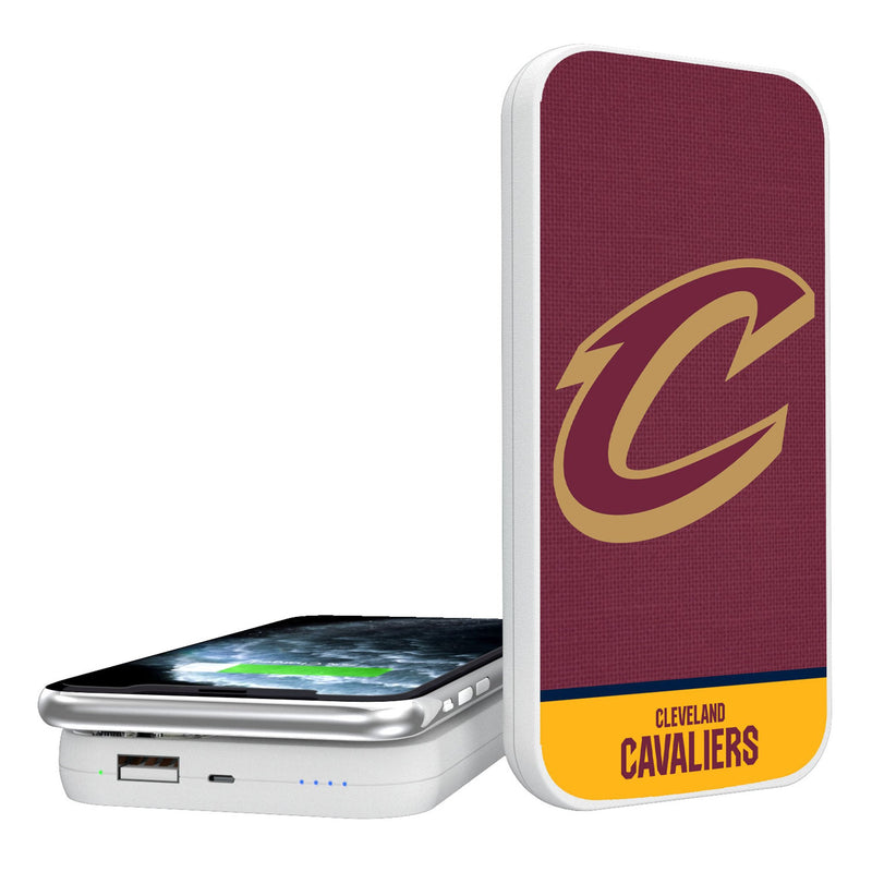 Cleveland Cavaliers Endzone Solid 5000mAh Portable Wireless Charger