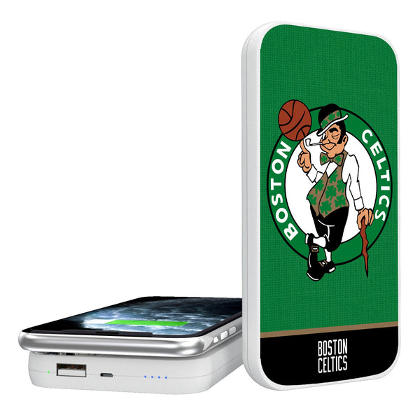 Boston Celtics Endzone Solid 5000mAh Portable Wireless Charger