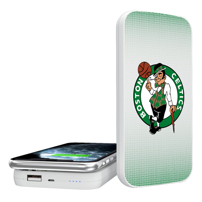 Boston Celtics Linen 5000mAh Portable Wireless Charger