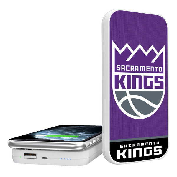 Sacramento Kings Endzone Solid 5000mAh Portable Wireless Charger