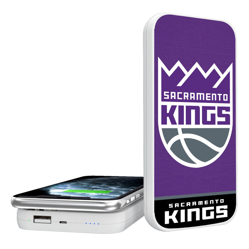 Sacramento Kings Endzone Solid 5000mAh Portable Wireless Charger