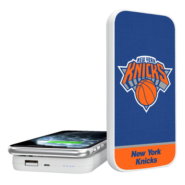 New York Knicks Endzone Solid 5000mAh Portable Wireless Charger