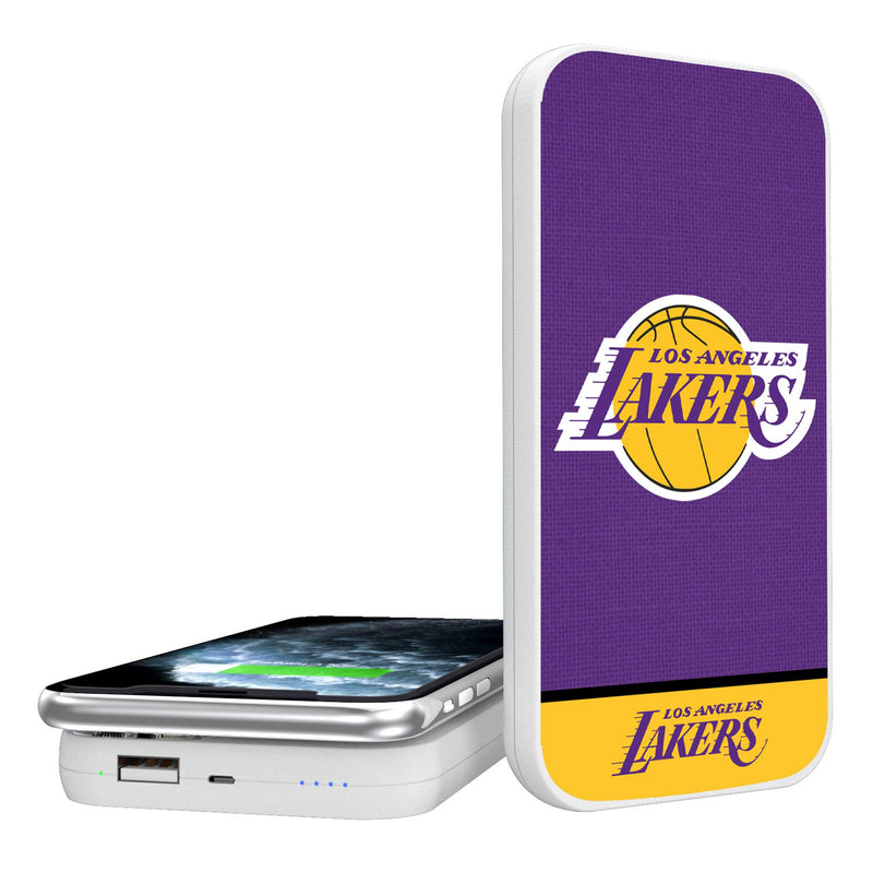 Los Angeles Lakers Endzone Solid 5000mAh Portable Wireless Charger