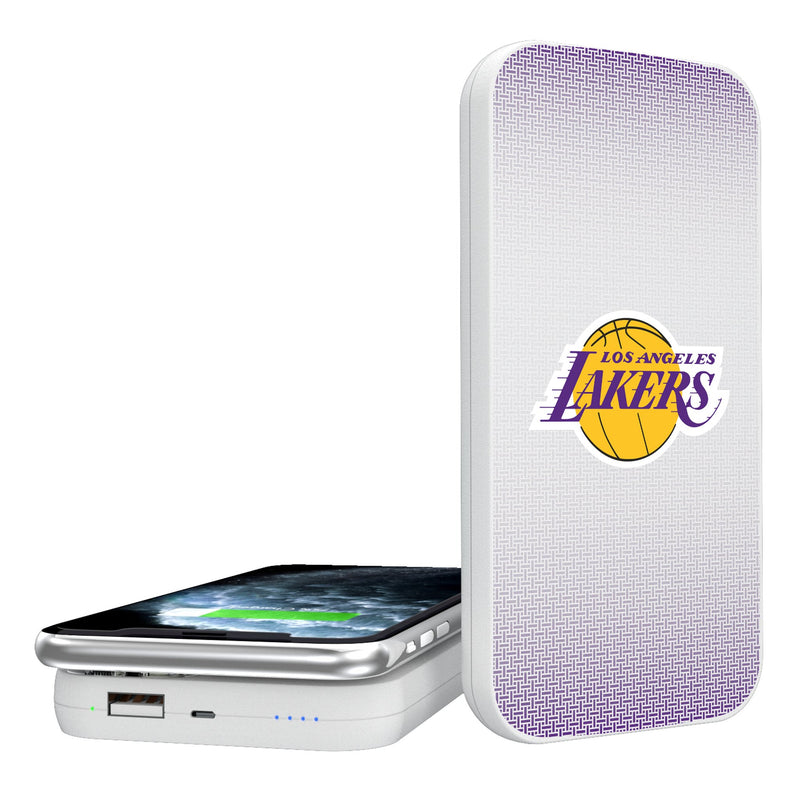 Los Angeles Lakers Linen 5000mAh Portable Wireless Charger