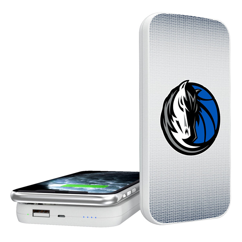 Dallas Mavericks Linen 5000mAh Portable Wireless Charger