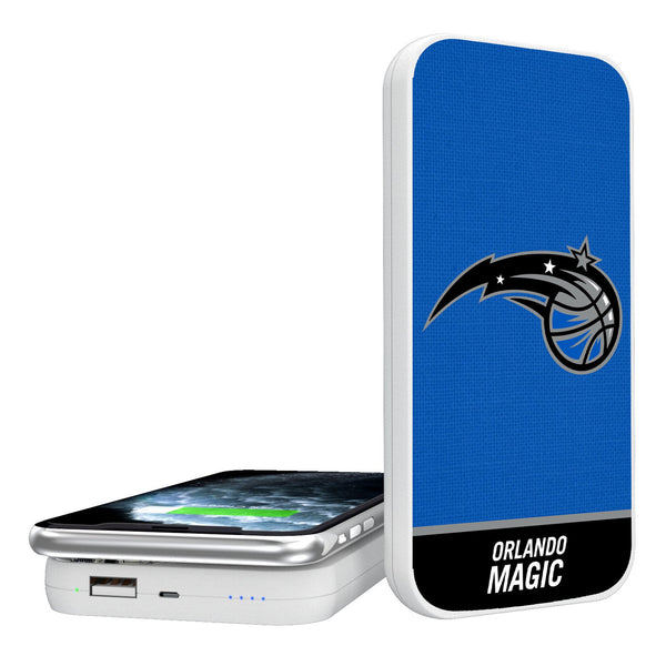 Orlando Magic Endzone Solid 5000mAh Portable Wireless Charger