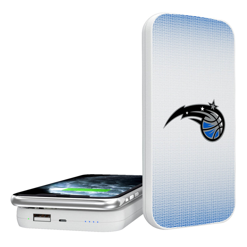 Orlando Magic Linen 5000mAh Portable Wireless Charger