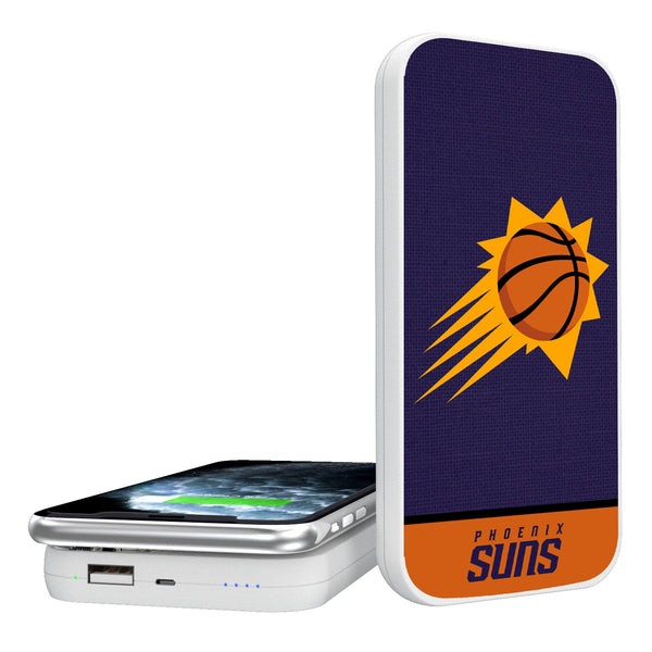 Phoenix Suns Endzone Solid 5000mAh Portable Wireless Charger