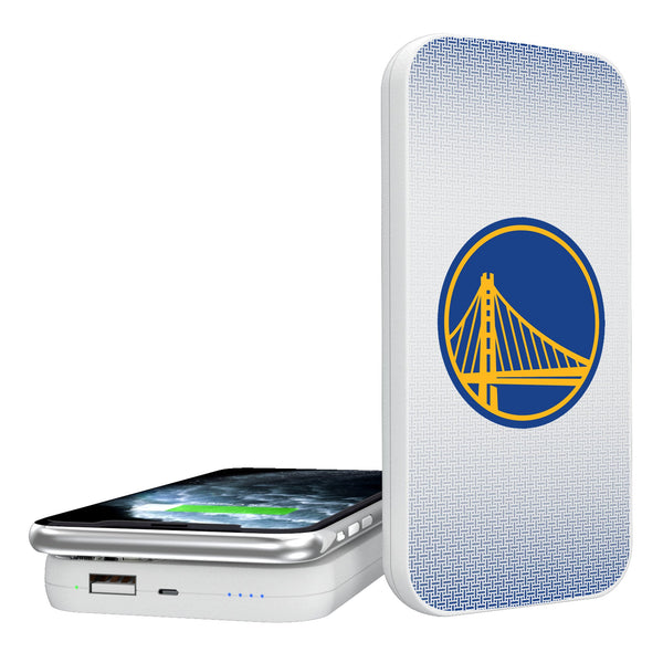 Golden State Warriors Linen 5000mAh Portable Wireless Charger