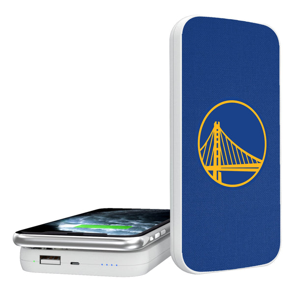 Golden State Warriors Solid 5000mAh Portable Wireless Charger