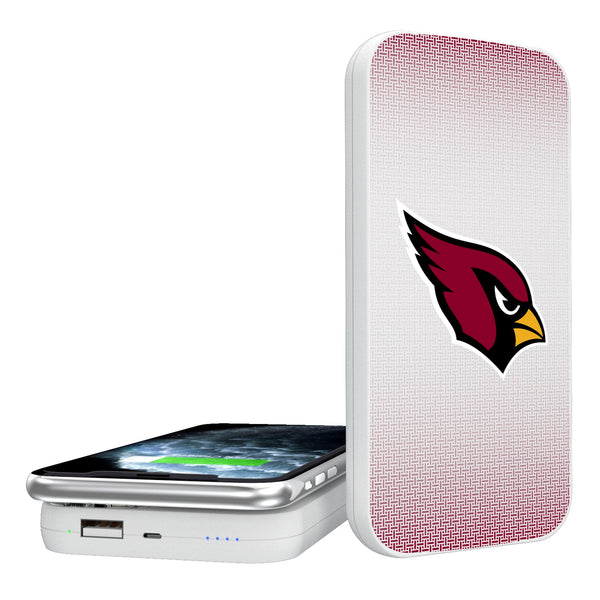 Arizona Cardinals Linen 5000mAh Portable Wireless Charger