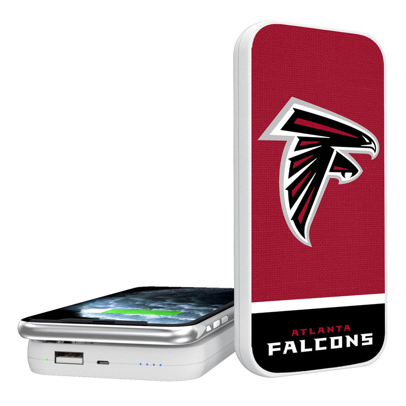 Atlanta Falcons Endzone Solid 5000mAh Portable Wireless Charger