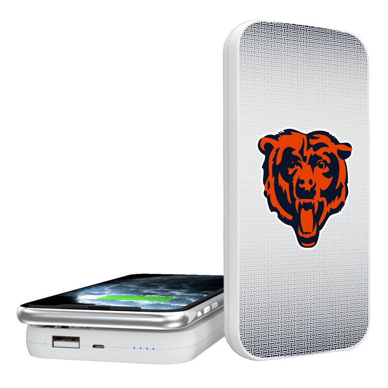 Chicago Bears Linen 5000mAh Portable Wireless Charger