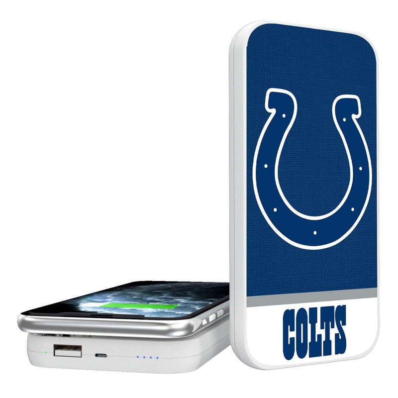 Indianapolis Colts Endzone Solid 5000mAh Portable Wireless Charger