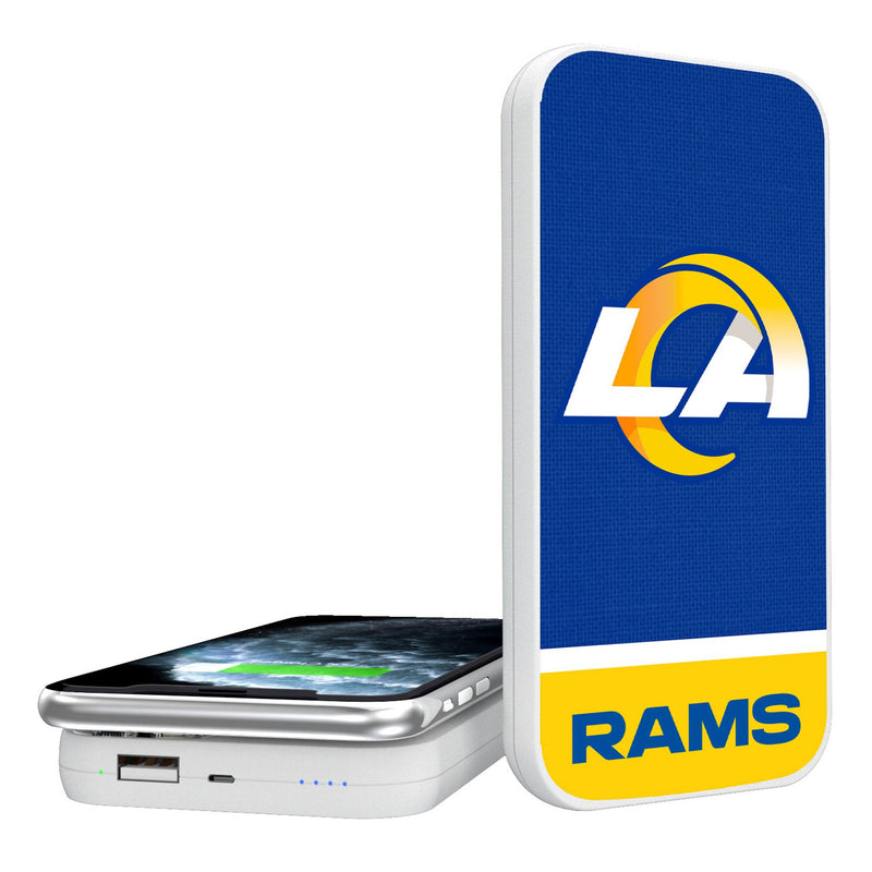 Los Angeles Rams Endzone Solid 5000mAh Portable Wireless Charger