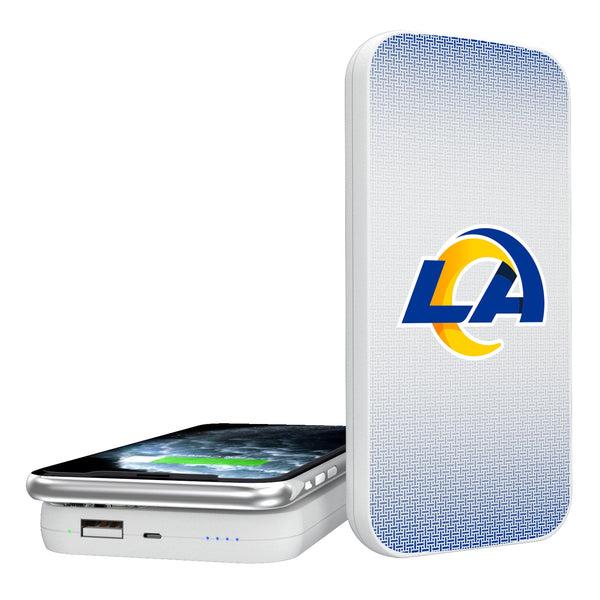 Los Angeles Rams Linen 5000mAh Portable Wireless Charger