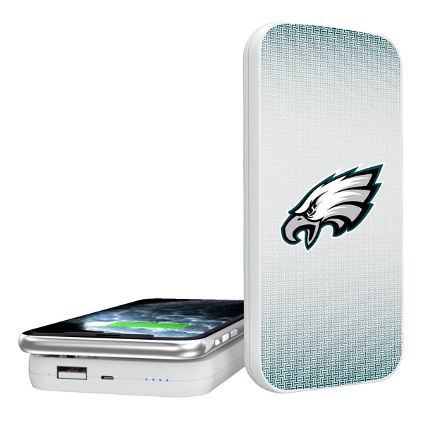 Philadelphia Eagles Linen 5000mAh Portable Wireless Charger