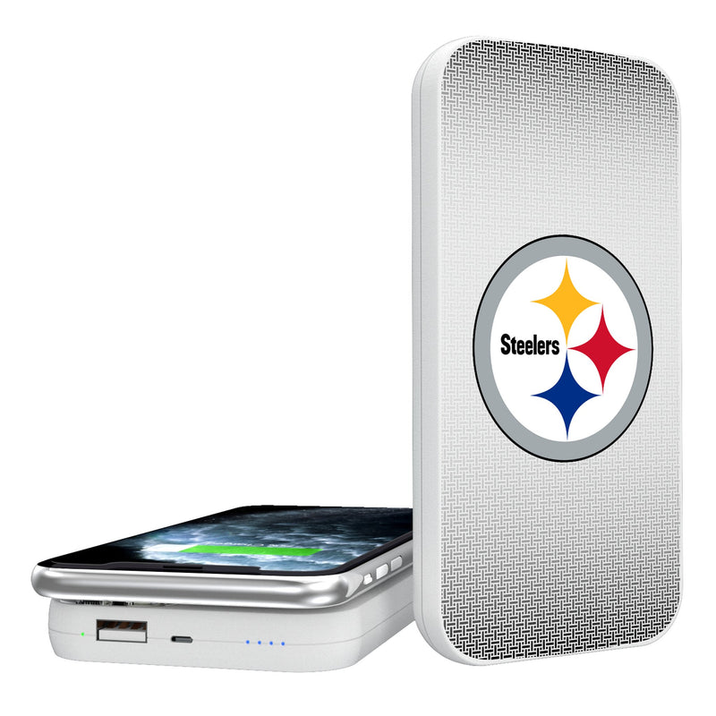 Pittsburgh Steelers Linen 5000mAh Portable Wireless Charger