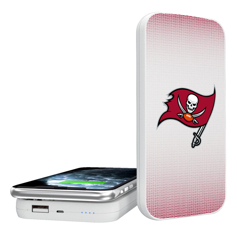 Tampa Bay Buccaneers Linen 5000mAh Portable Wireless Charger