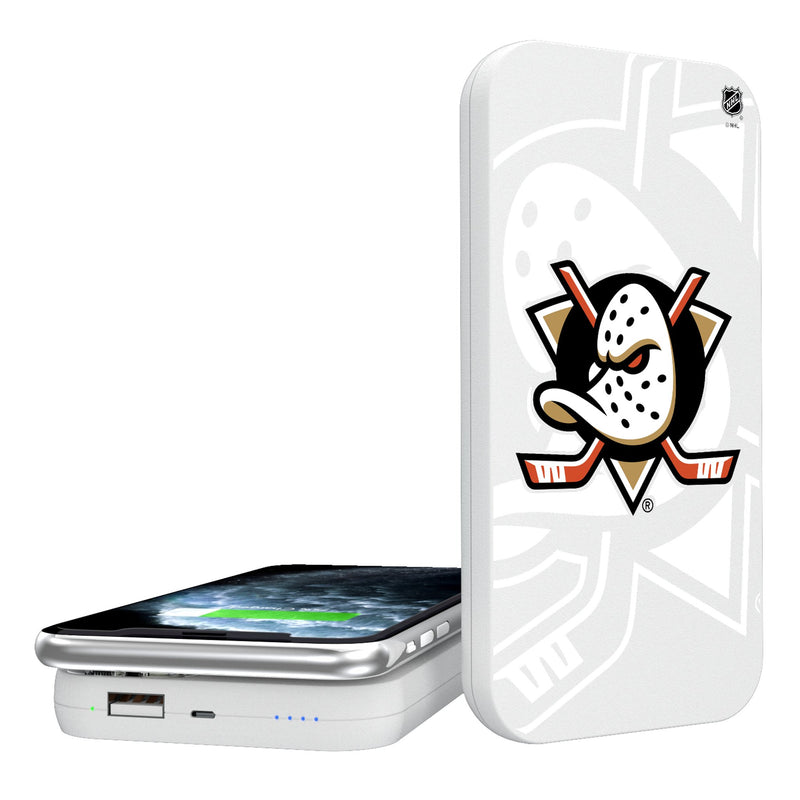 Anaheim Ducks Monocolor Tilt 5000mAh Portable Wireless Charger