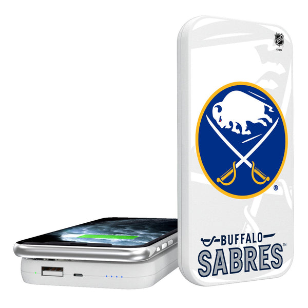 Buffalo Sabres Monocolor Tilt 5000mAh Portable Wireless Charger