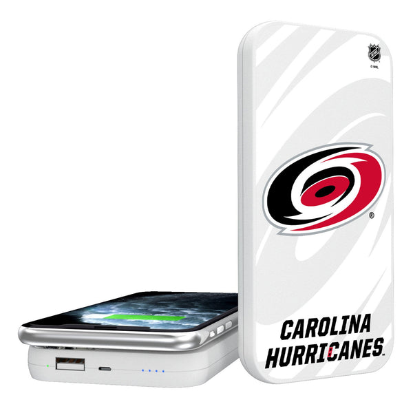 Carolina Hurricanes Monocolor Tilt 5000mAh Portable Wireless Charger