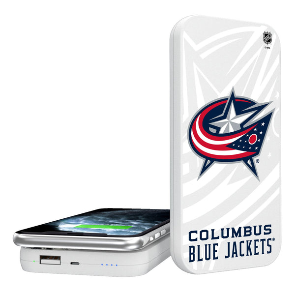 Columbus Blue Jackets Monocolor Tilt 5000mAh Portable Wireless Charger