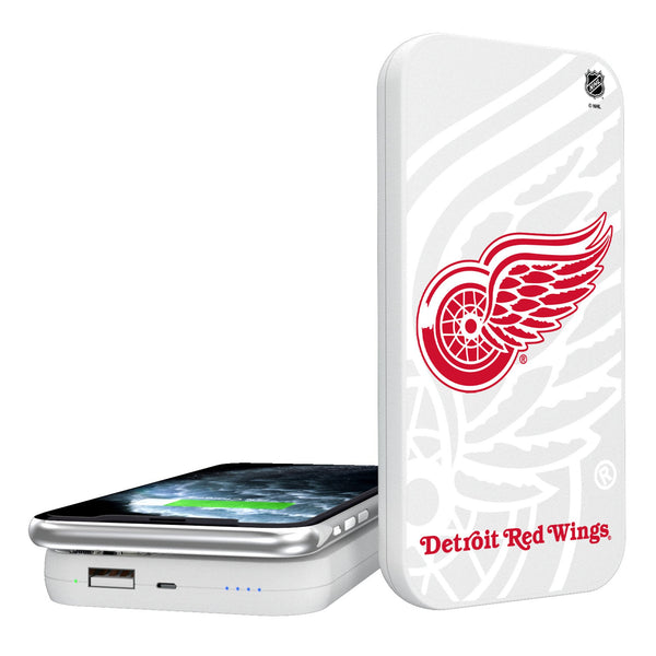 Detroit Red Wings Monocolor Tilt 5000mAh Portable Wireless Charger