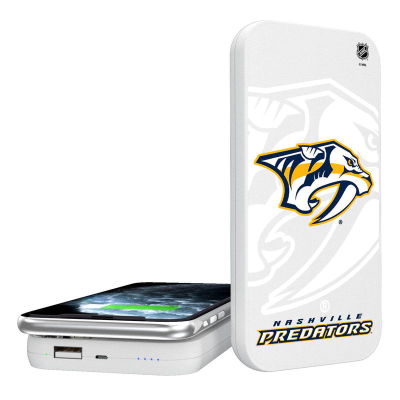 Nashville Predators Monocolor Tilt 5000mAh Portable Wireless Charger