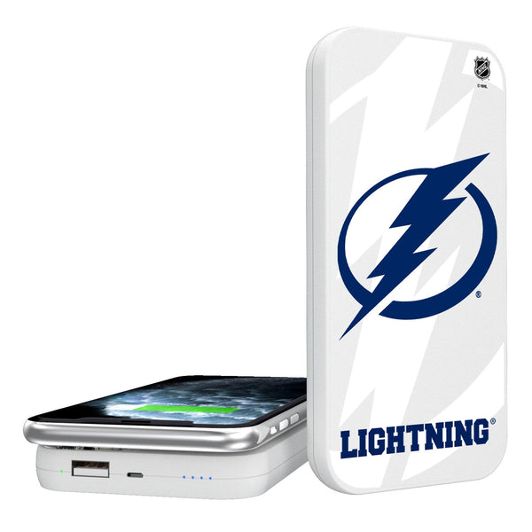 Tampa Bay Lightning Monocolor Tilt 5000mAh Portable Wireless Charger