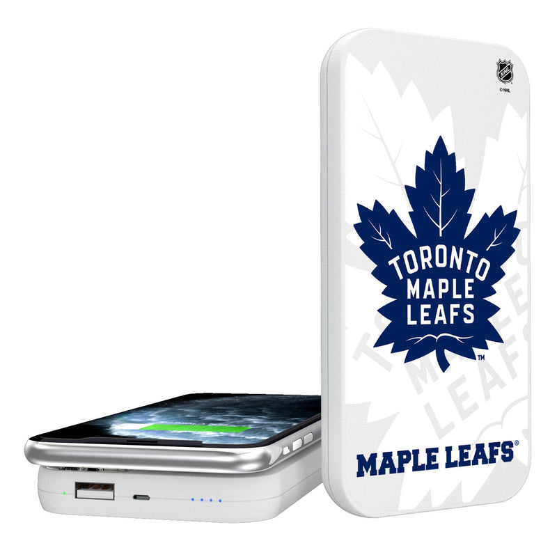 Toronto Maple Leafs Monocolor Tilt 5000mAh Portable Wireless Charger