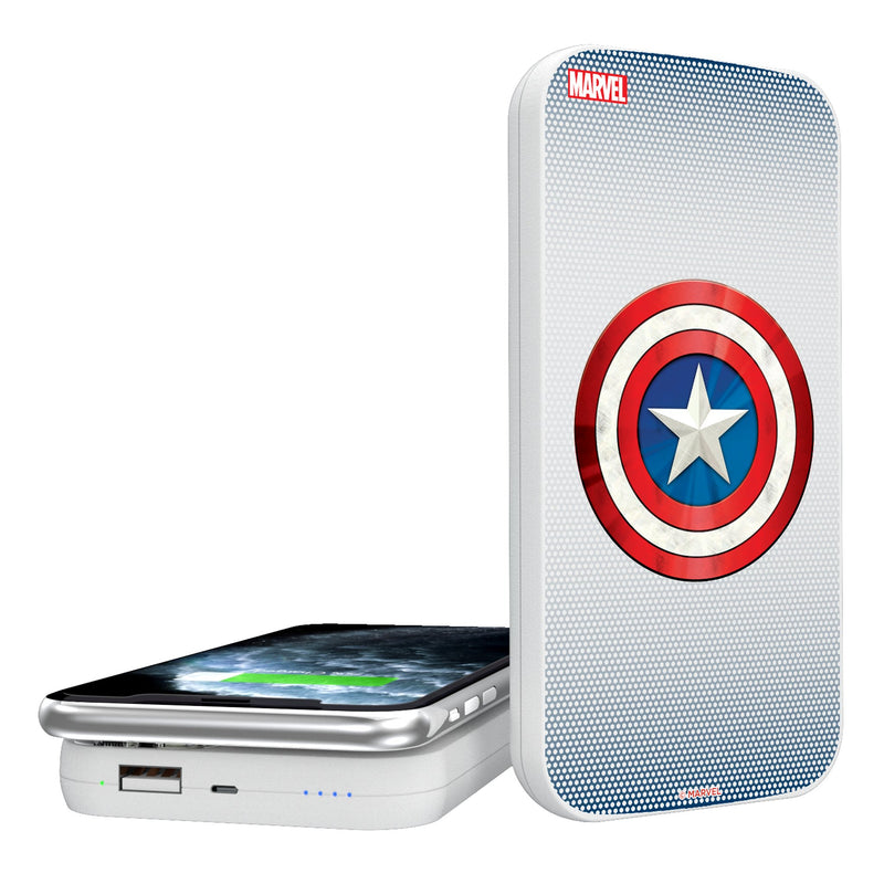 Marvel Avengers Captain America Grid 5000mAh Portable Wireless Charger