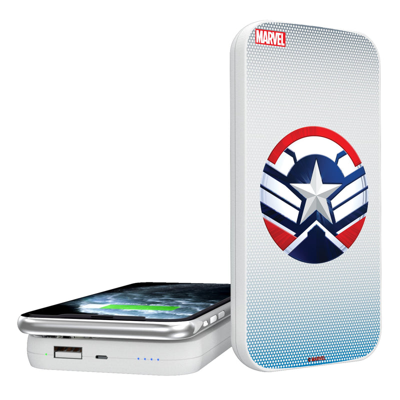 Marvel Avengers Sam Wilson Captain America Grid 5000mAh Portable Wireless Charger