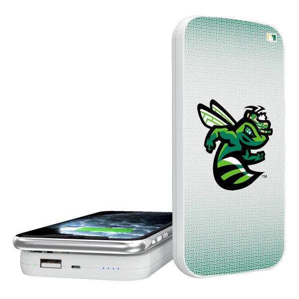 Augusta GreenJackets Linen 5000mAh Portable Wireless Charger