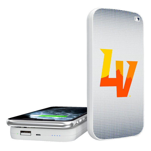 Las Vegas Aviators Linen 5000mAh Portable Wireless Charger