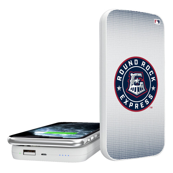 Round Rock Express Linen 5000mAh Portable Wireless Charger