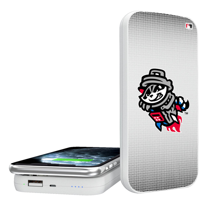 Rocket City Trash Pandas Linen 5000mAh Portable Wireless Charger