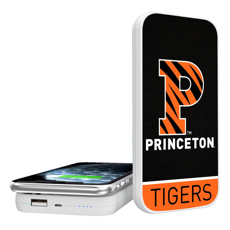 Princeton Tigers Tigers Endzone Solid 5000mAh Portable Wireless Charger