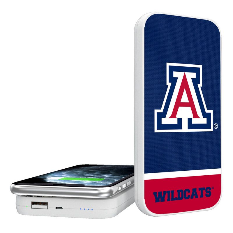 University of Arizona Wildcats Endzone Solid 5000mAh Portable Wireless Charger