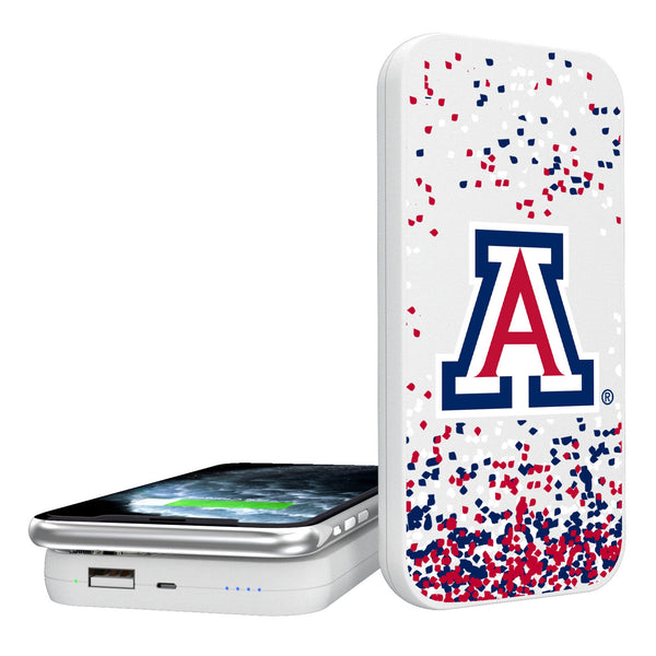 University of Arizona Wildcats Confetti 5000mAh Portable Wireless Charger