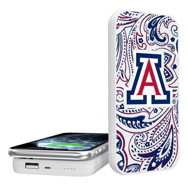 University of Arizona Wildcats Paisley 5000mAh Portable Wireless Charger