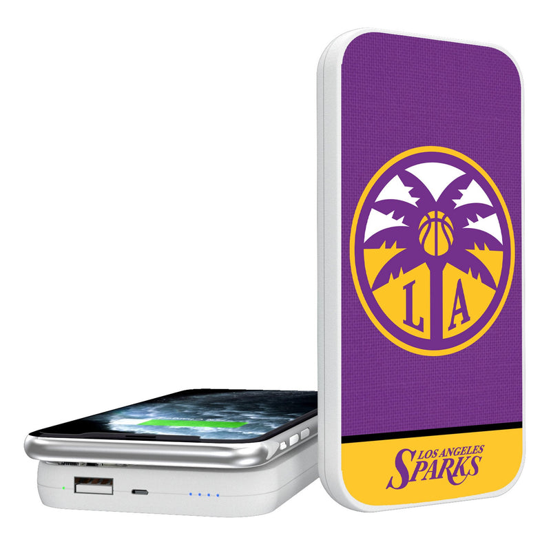 Los Angeles Sparks Endzone Solid 5000mAh Portable Wireless Charger