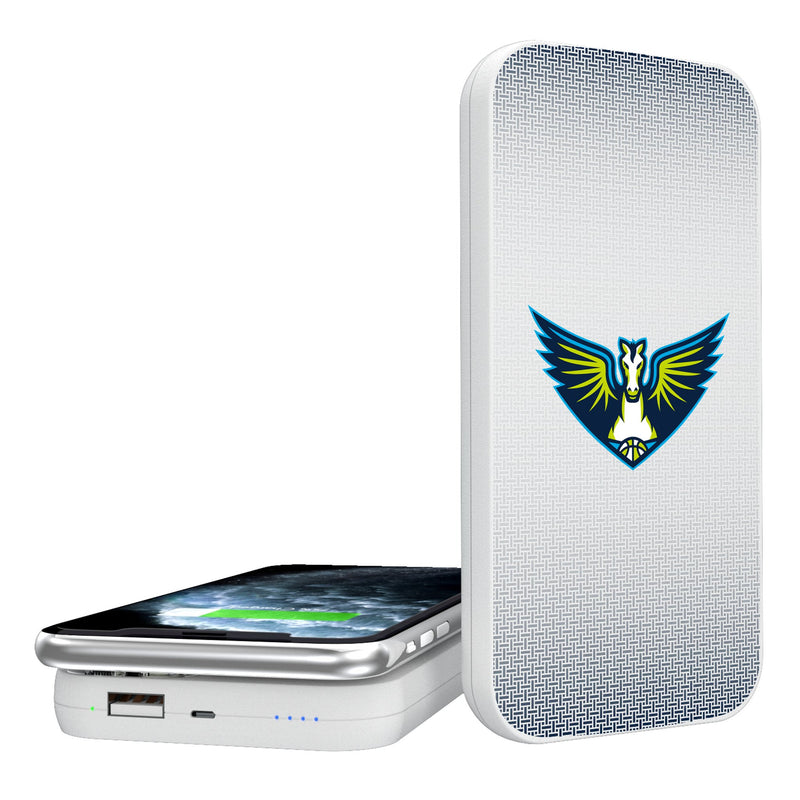 Dallas Wings Linen 5000mAh Portable Wireless Charger