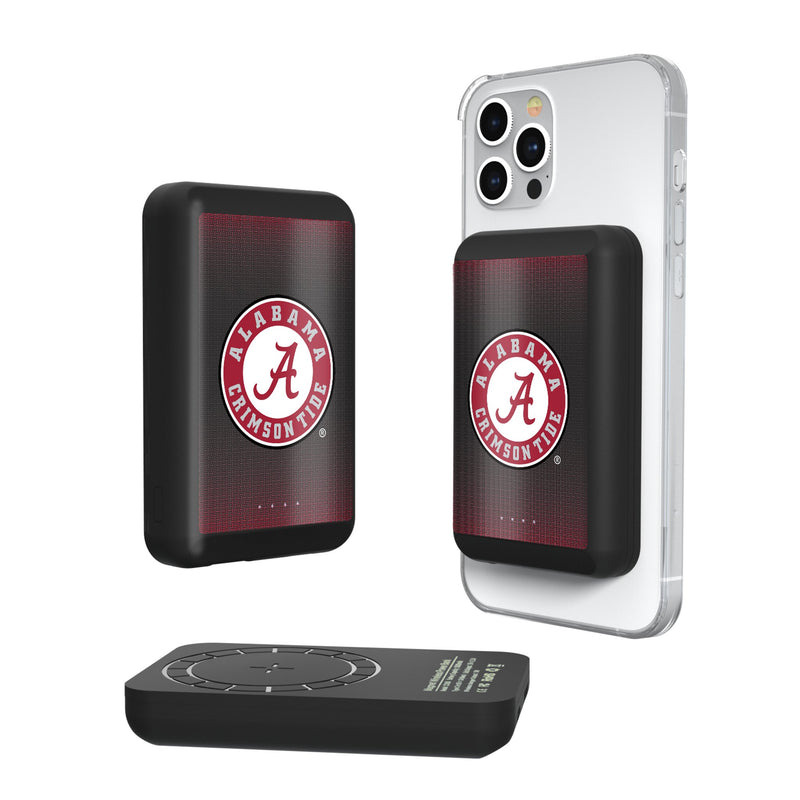 University of Alabama Crimson Tide Linen Wireless Mag Power Bank