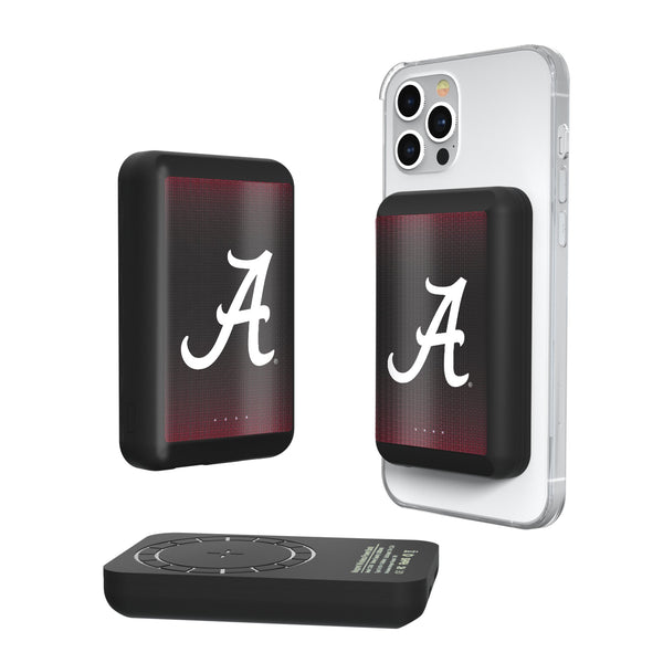 University of Alabama Crimson Tide Script A Linen Wireless Mag Power Bank