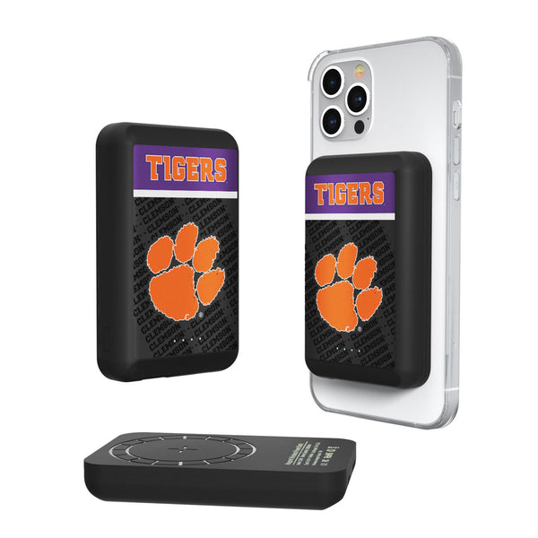 Clemson University Tigers Endzone Plus Wireless Mag Power Bank